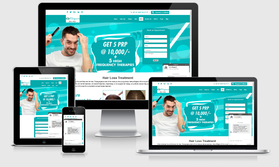 Web Design For Hair Transplant